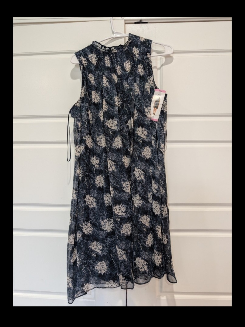 Joie Baltic Print Floral Chiffon Mini Dress Nwt Size S Retail $348